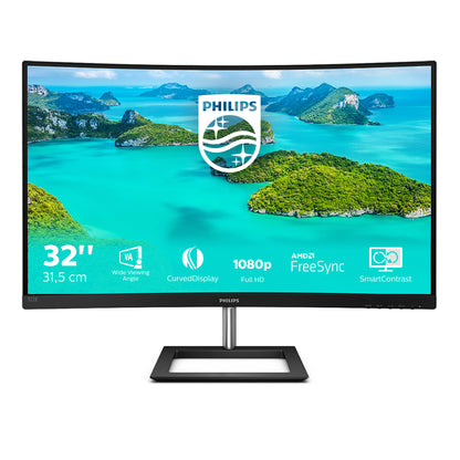 Philips E Line 322E1C/00 LED display 80 cm (31.5") 1920 x 1080 pixels Full HD LCD Black