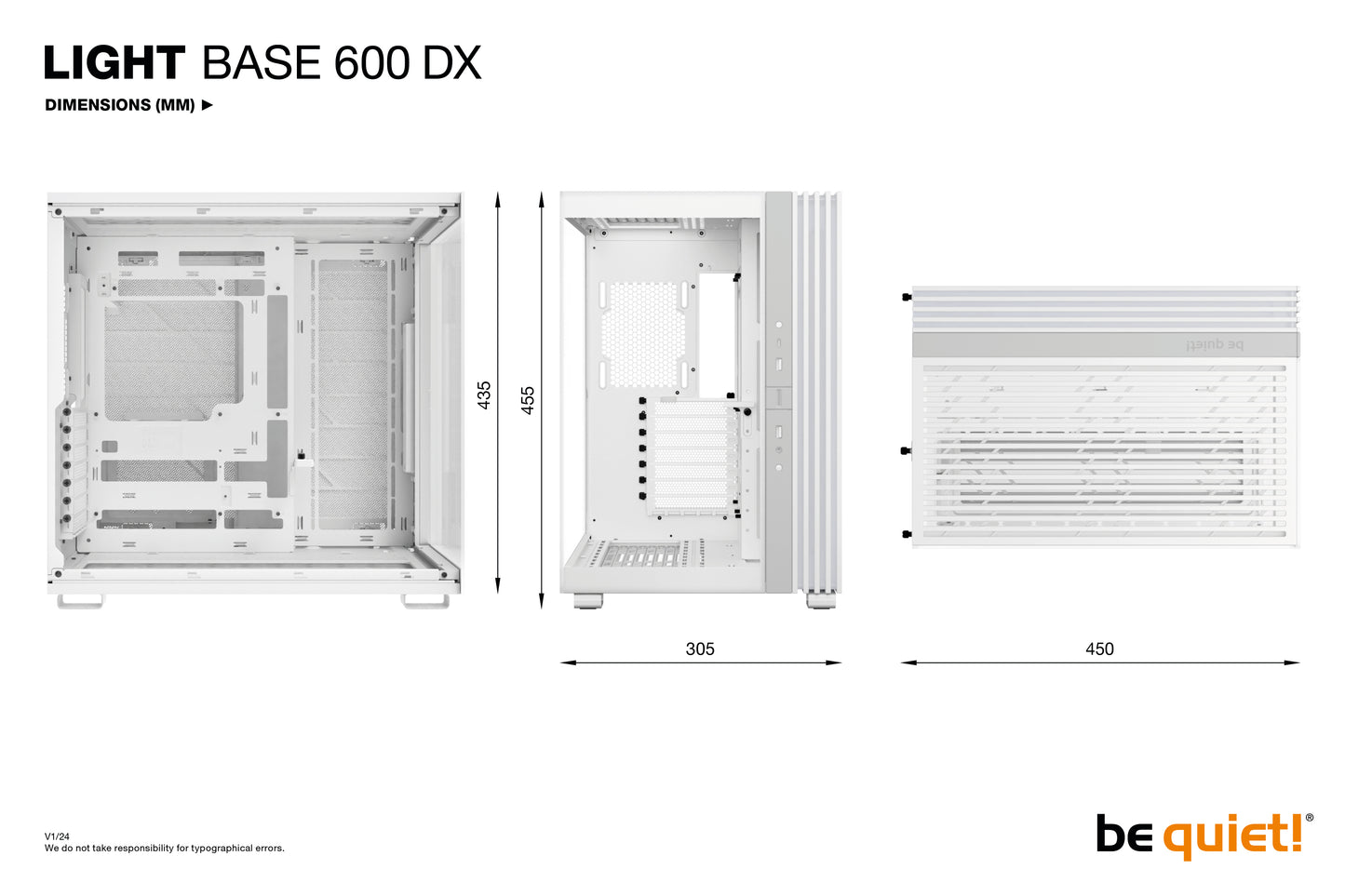 be quiet! LIGHT BASE 600 DX White Midi Tower