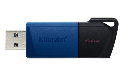 Kingston Technology DataTraveler 64GB USB3.2 Gen 1 Exodia M (Black + Blue) - 2 Pieces