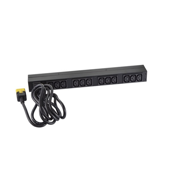 APC NetShelter Basic Rack PDU, 1U, 1PH, 3.7kW 230V 16A or 3.3kW 208V 16A, x12 C13 outlets, C20 cord