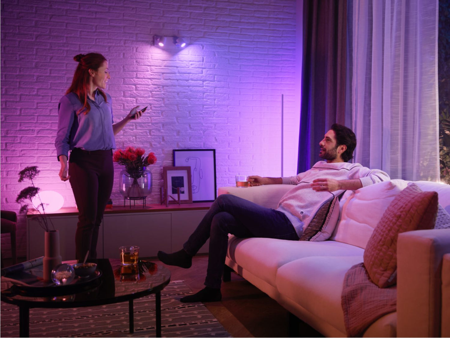 Philips Hue White and colour ambience GU10 Smart lighting spot 4.2 W