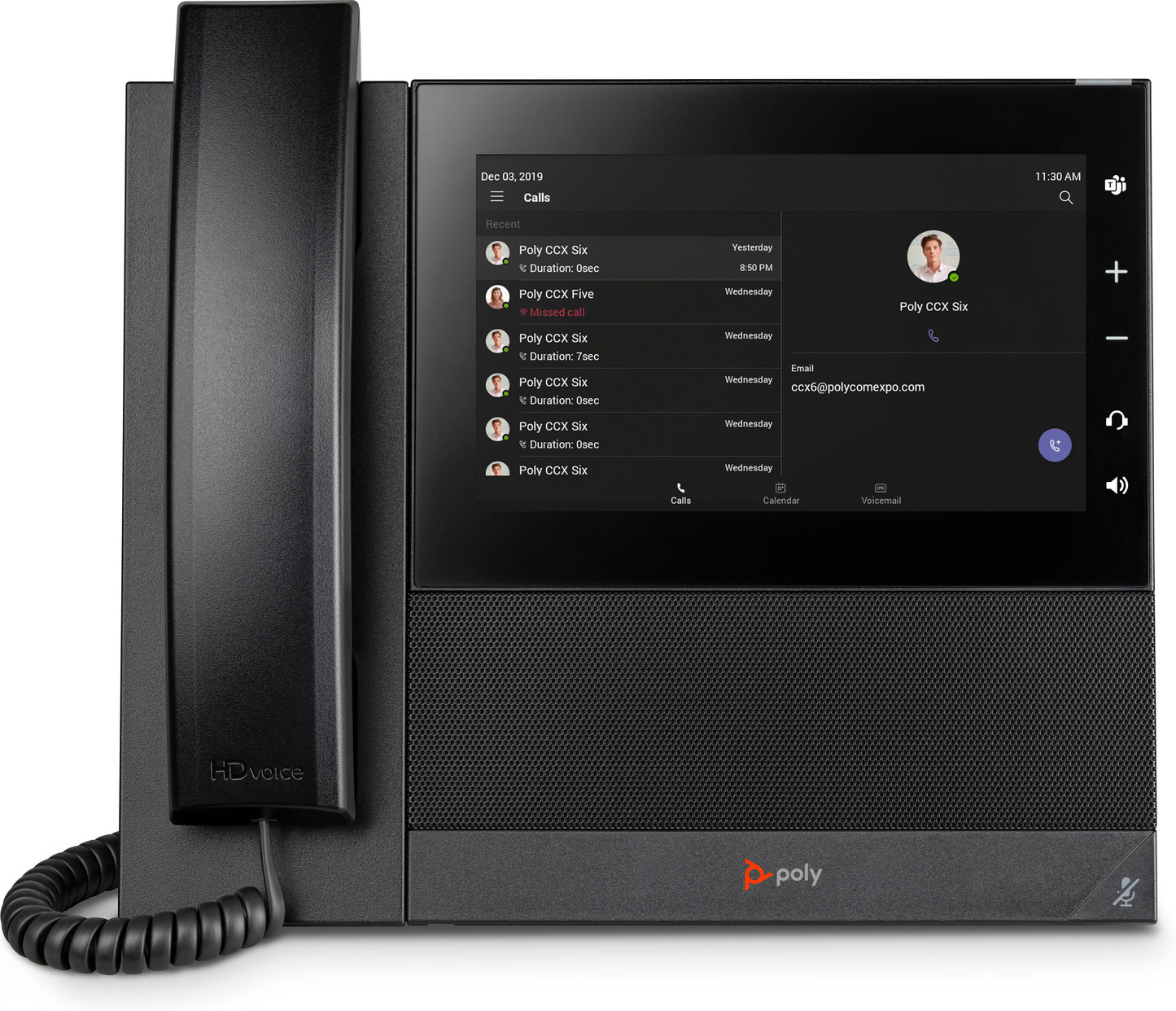 POLY CCX 600 Business Media Phone for Microsoft Teams and PoE-enabled