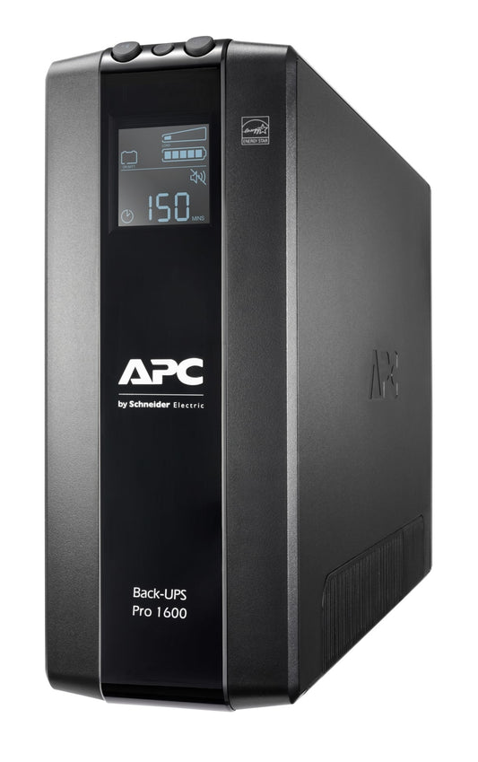 APC Back-UPS Pro, 1600VA/960W, Tower, 230V, 8x IEC C13 outlets, AVR, LCD, User Replaceable Battery