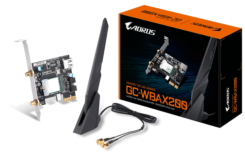 GIGABYTE GC-WBAX200 network card Internal WLAN / Bluetooth 2400 Mbit/s