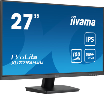 iiyama ProLite XU2793HSU-B6 computer monitor 68.6 cm (27") 1920 x 1080 pixels Full HD LED Black