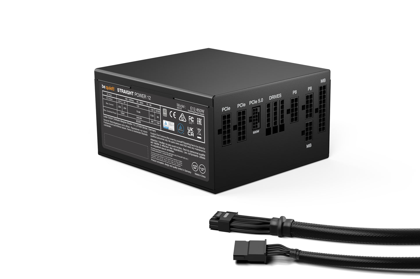 be quiet! BN337 power supply unit 850 W 20+4 pin ATX ATX Black