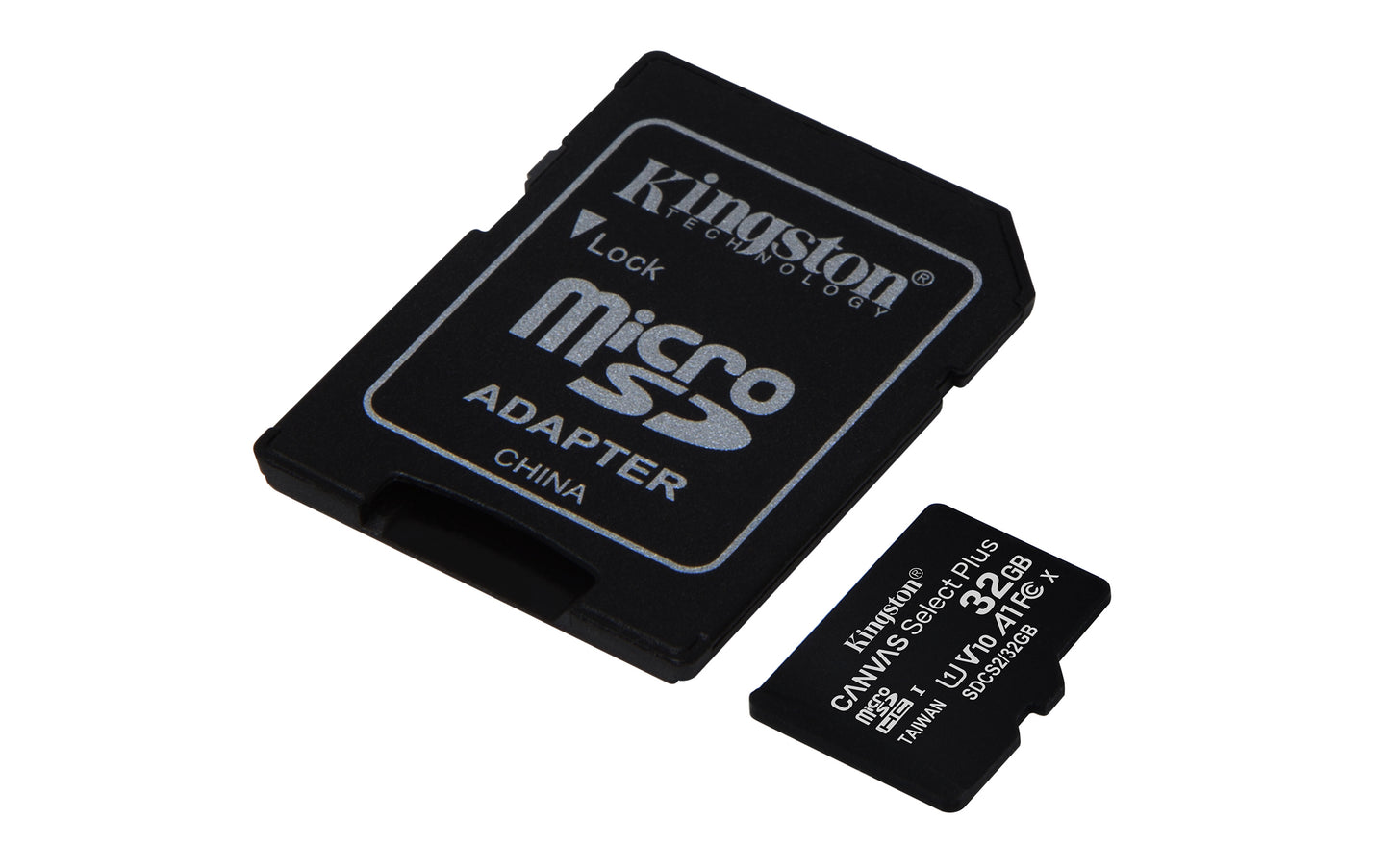 Kingston Technology 32GB micSDHC Canvas Select Plus 100R A1 C10 Card + ADP