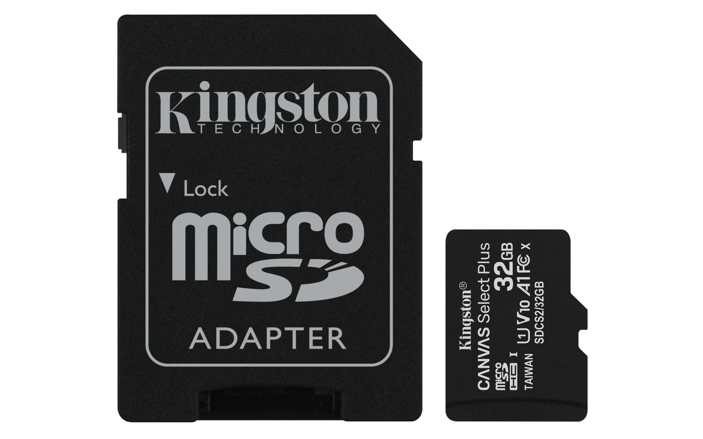 Kingston Technology 32GB micSDHC Canvas Select Plus 100R A1 C10 Card + ADP