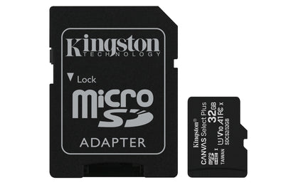 Kingston Technology 32GB micSDHC Canvas Select Plus 100R A1 C10 Card + ADP