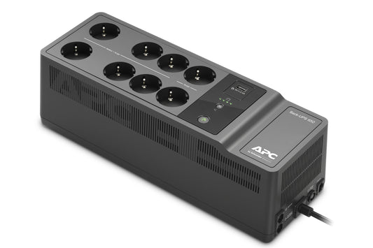 APC Back-UPS 650VA 230V 1 USB charging port - (Offline-) USV uninterruptible power supply (UPS) Standby (Offline) 0.65 kVA 400 W 8 AC outlet(s)