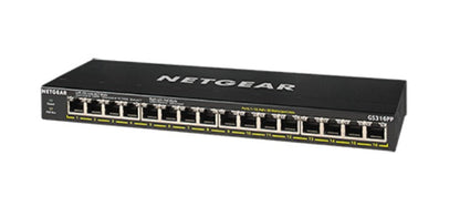 NETGEAR GS316PP Unmanaged Gigabit Ethernet (10/100/1000) Power over Ethernet (PoE) Black