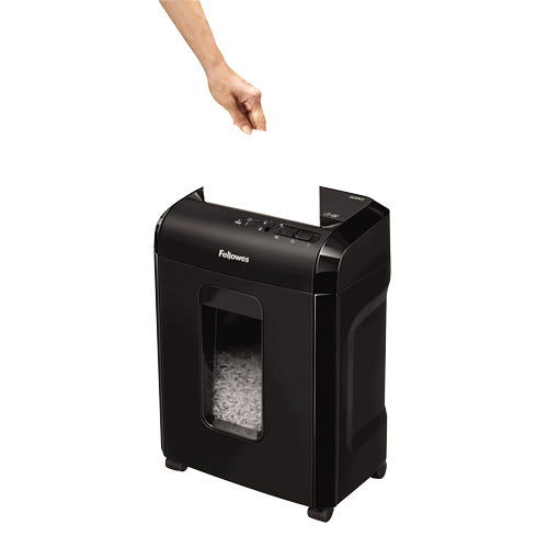 Fellowes Powershred 10M paper shredder Micro-cut shredding Black