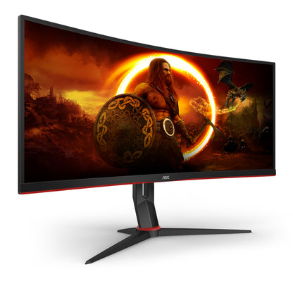 AOC G2 CU34G2X/BK LED display 86.4 cm (34") 3440 x 1440 pixels Quad HD Black, Red