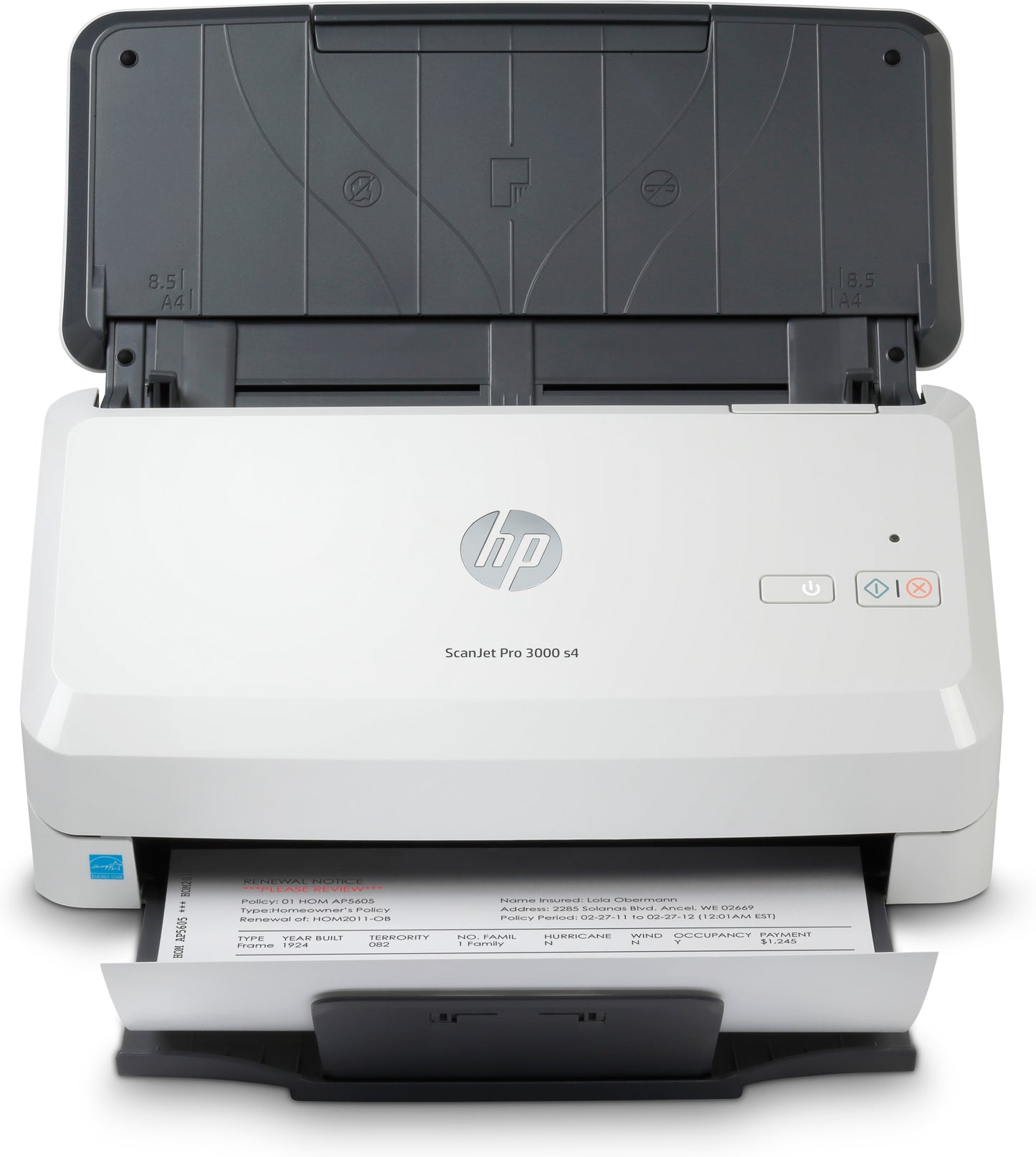 HP Scanjet Pro 3000 s4 Sheet-fed scanner 600 x 600 DPI A4 Black, White