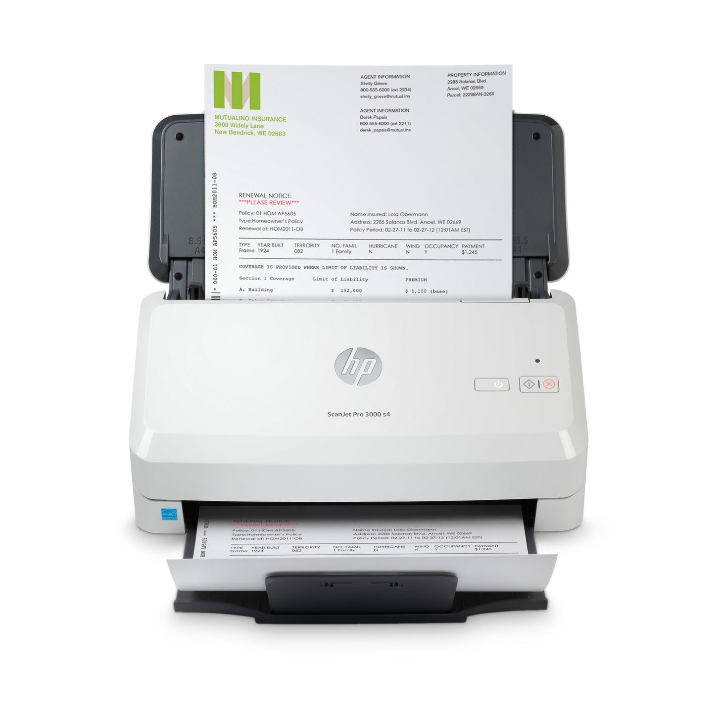 HP Scanjet Pro 3000 s4 Sheet-fed scanner 600 x 600 DPI A4 Black, White