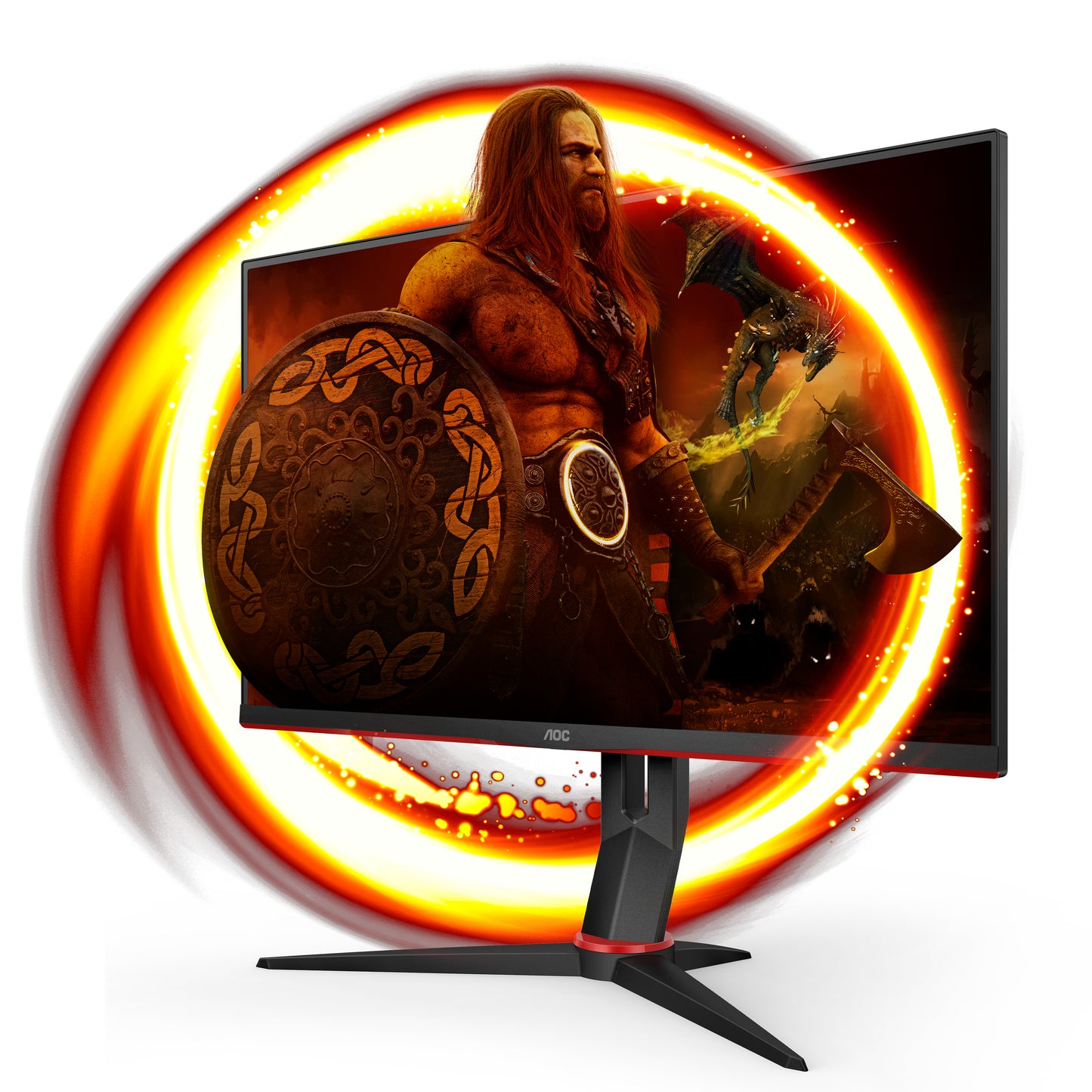 AOC Q27G2S/EU computer monitor 68.6 cm (27") 2560 x 1440 pixels Quad HD LED Black, Red