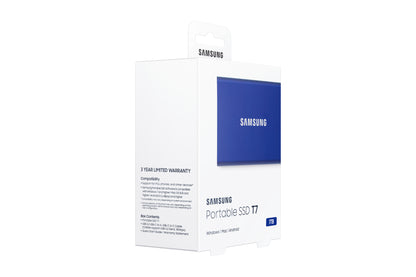 Samsung Portable SSD T7 1 TB USB Type-C 3.2 Gen 2 (3.1 Gen 2) Blue