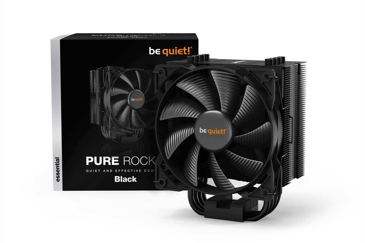 be quiet! Pure Rock 2 Black CPU Cooler, Single 120mm PWM Fan, For Intel Socket: 1700/1200 / 2066 / 1150 / 1151 / 1155 / 2011(-3) square ILM; For AMD Socket: AM4 / AM3(+), 150W TDP, 155mm Height