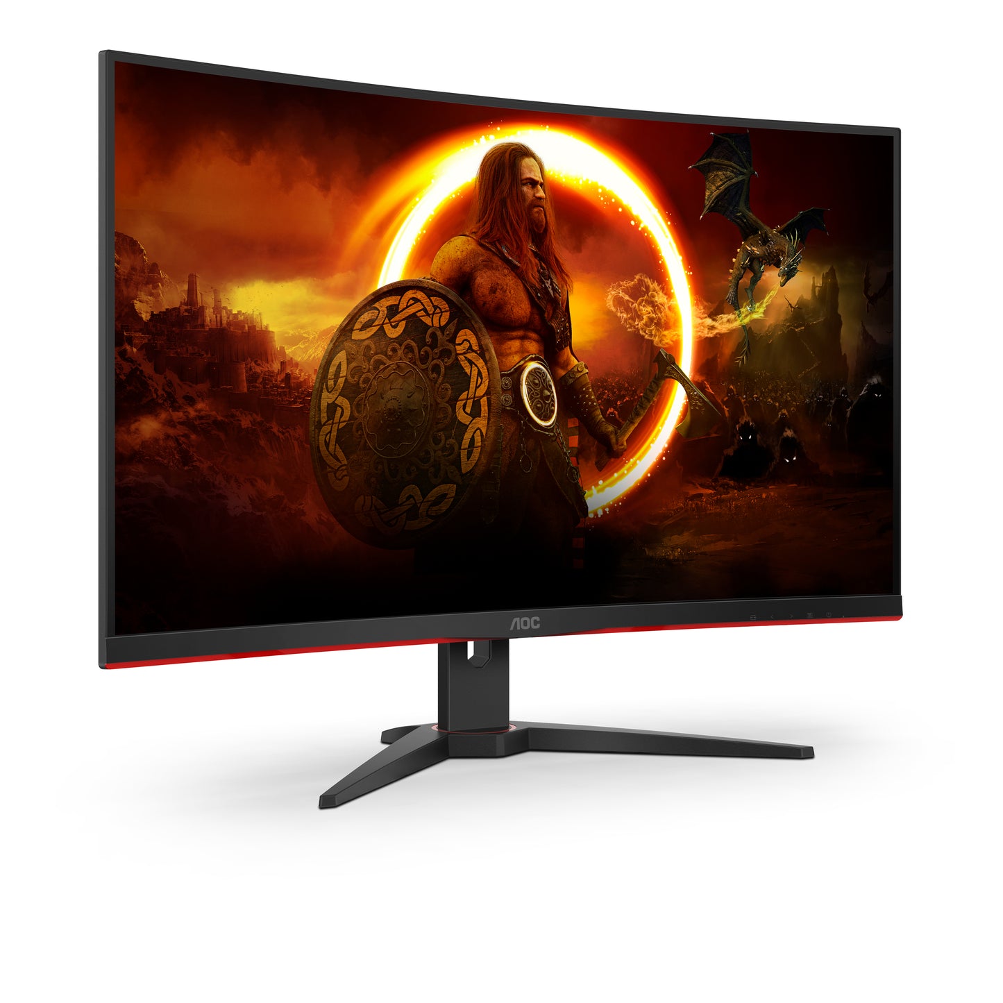 AOC G2 CQ32G2SE/BK LED display 80 cm (31.5") 2560 x 1440 pixels 2K Ultra HD Black, Red