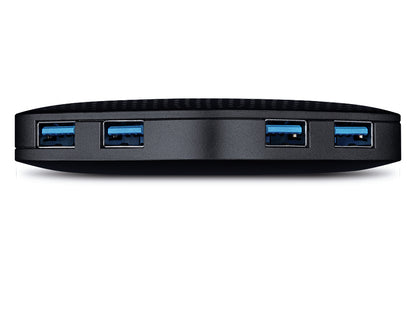 TP-Link UH400 interface hub USB 3.2 Gen 1 (3.1 Gen 1) Type-A 5000 Mbit/s Black