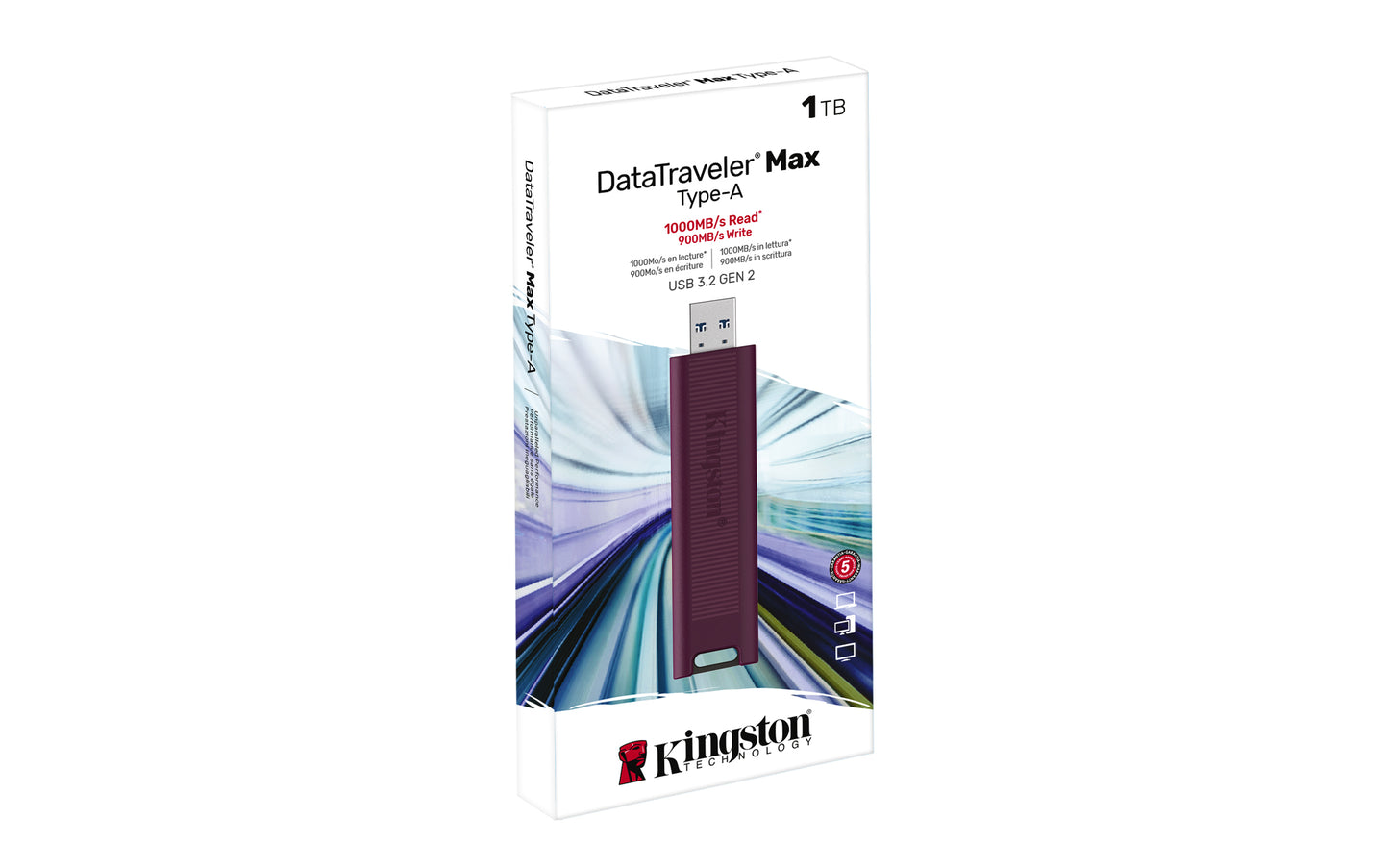 Kingston Technology DataTraveler 1TB Max Type-A 1000R/900W USB 3.2 Gen 2