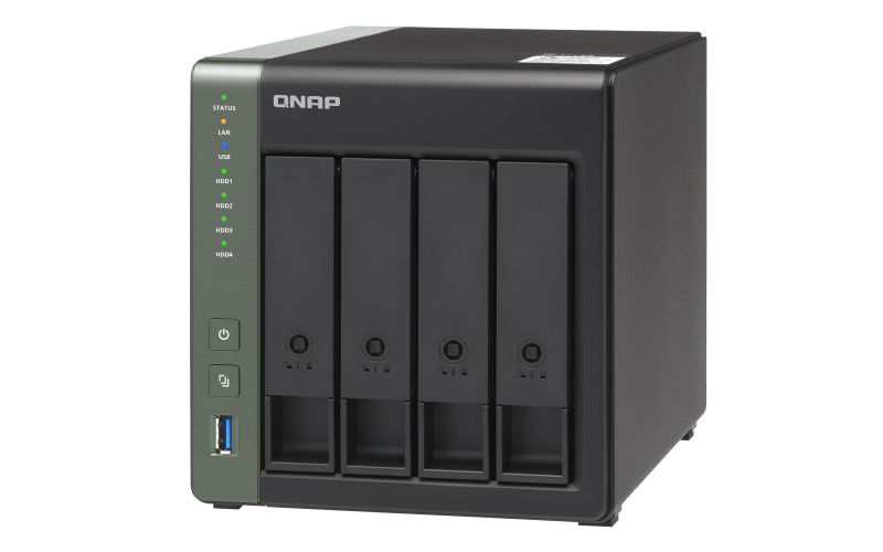 QNAP TS-431X3 NAS Tower Annapurna Labs Alpine AL-314 4 GB DDR3 0 TB QNAP Turbo System Black