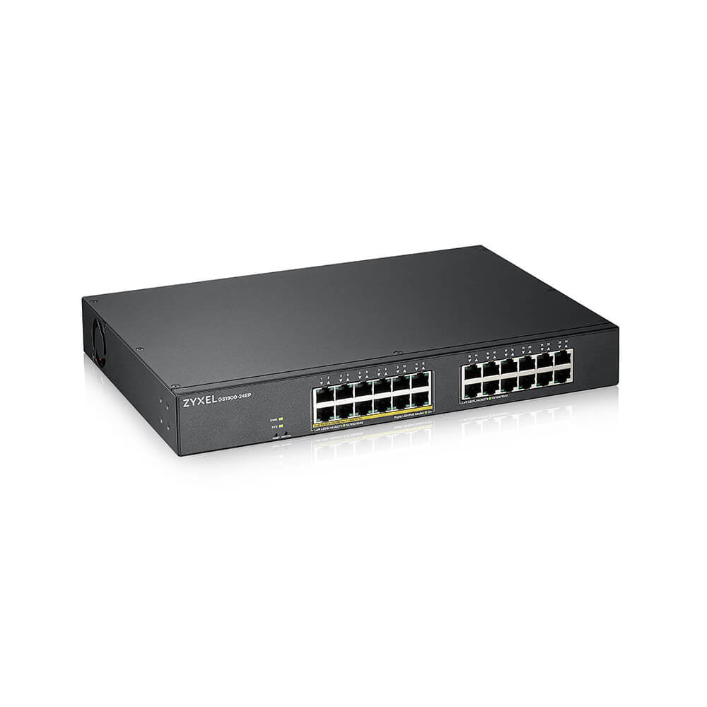 Zyxel GS1900-24EP Managed L2 Gigabit Ethernet (10/100/1000) Power over Ethernet (PoE) Black