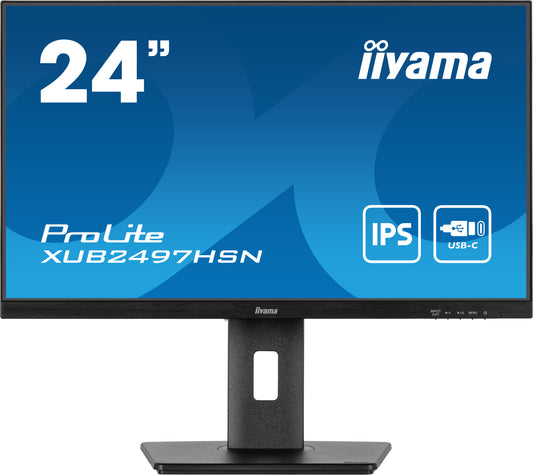 iiyama ProLite XUB2497HSN-B2 computer monitor 60.5 cm (23.8") 1920 x 1080 pixels Full HD LED Black