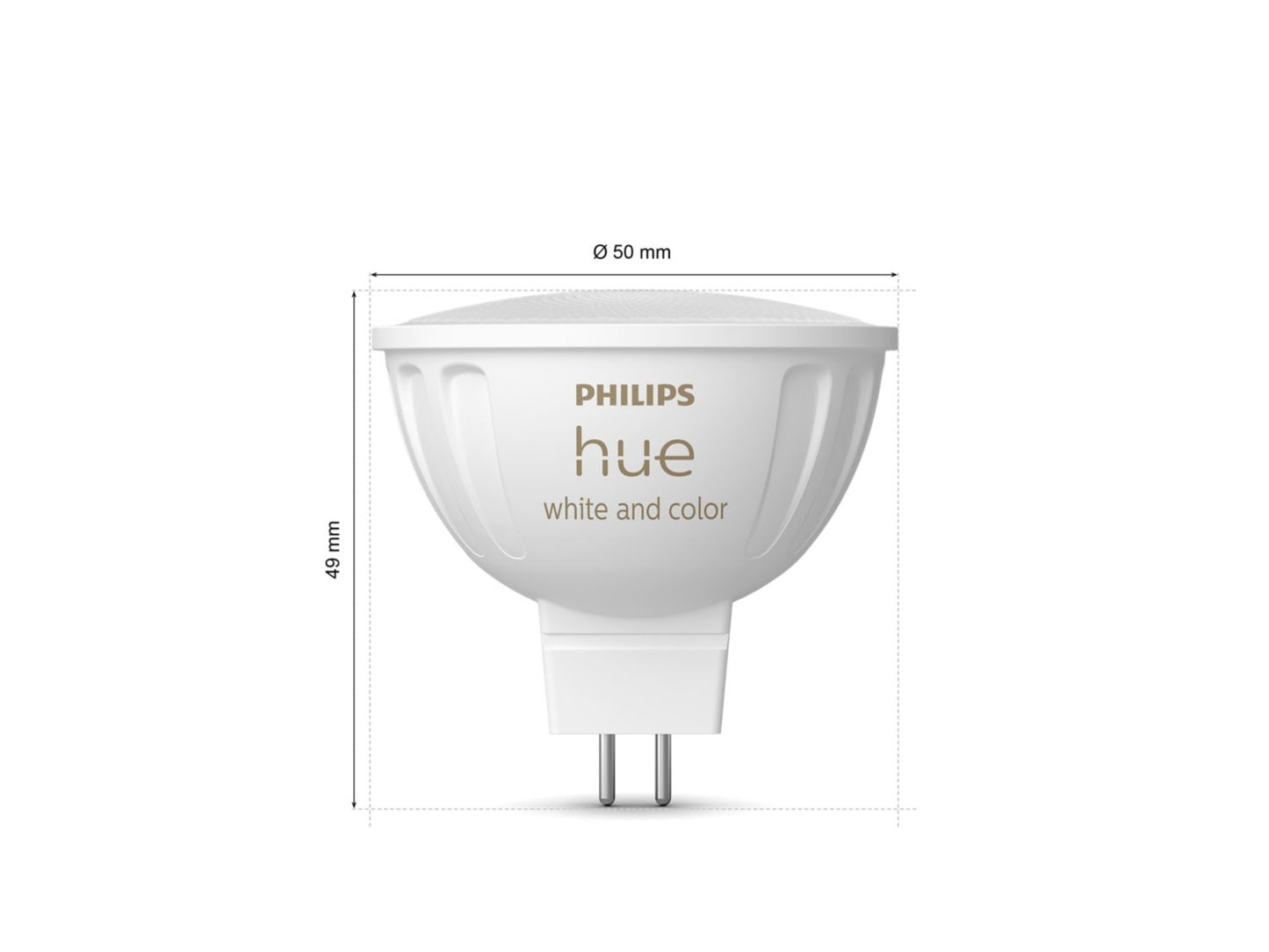 Philips Hue White and colour ambience MR16 Smart lighting spot Bluetooth/Zigbee 6.3 W