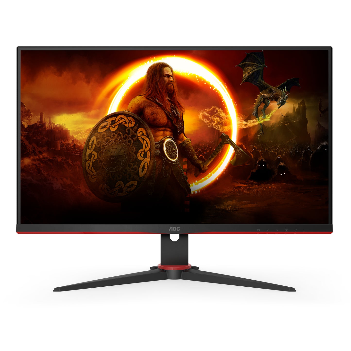 AOC 24G2SAE/BK computer monitor 60.5 cm (23.8") 1920 x 1080 pixels Full HD Black, Red