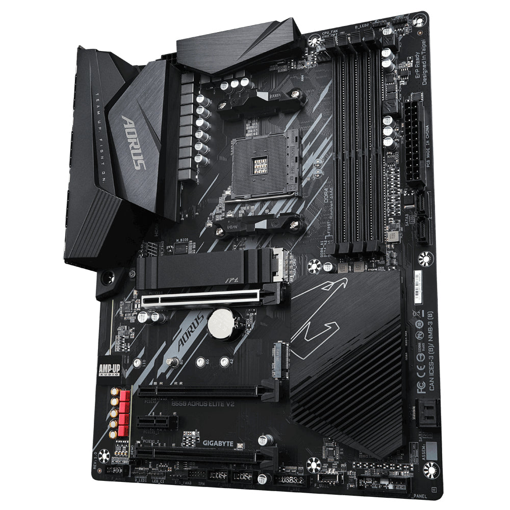 GIGABYTE B550 AORUS ELITE V2 Motherboard - Supports AMD Ryzen 5000 Series AM4 CPUs, 12+2 Phases Digital Twin Power Design, up to 4733MHz DDR4 (OC), 2xPCIe 3.0 M.2, 2.5GbE LAN, USB 3.2 Gen1