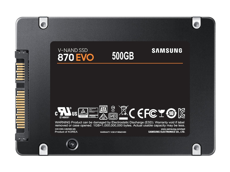 Samsung 870 EVO 500 GB 2.5" Serial ATA III V-NAND