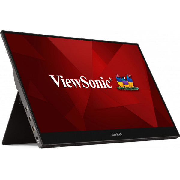 Viewsonic TD1655 computer monitor 39.6 cm (15.6") 1920 x 1080 pixels Full HD LED Touchscreen Multi-user Black, Silver