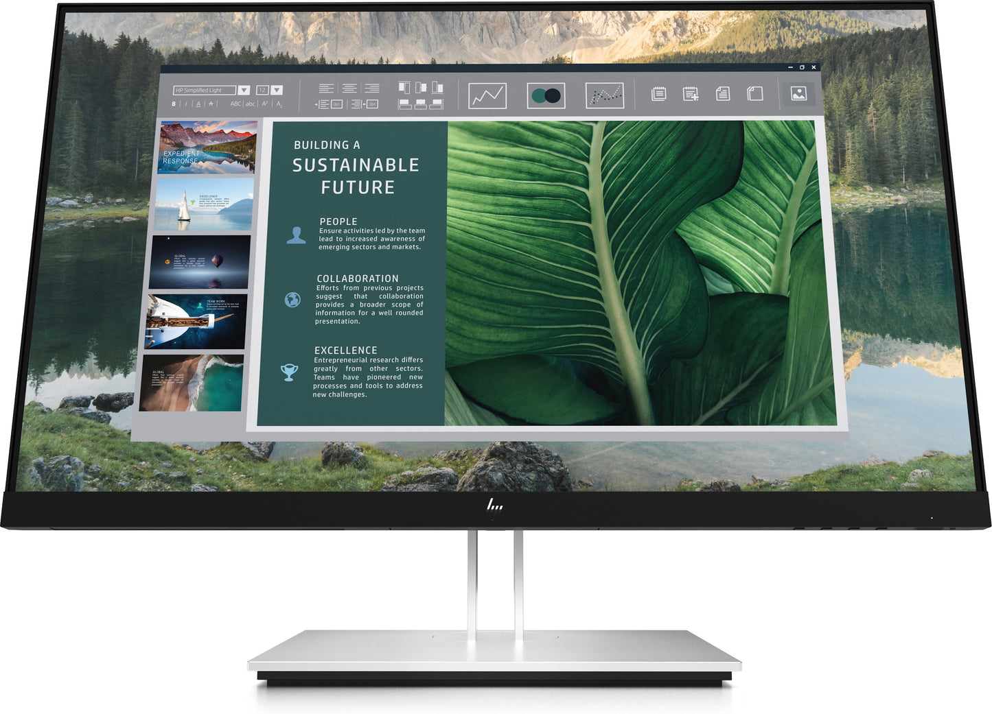 HP E24u G4 computer monitor 60.5 cm (23.8") 1920 x 1080 pixels Full HD LCD Black, Silver