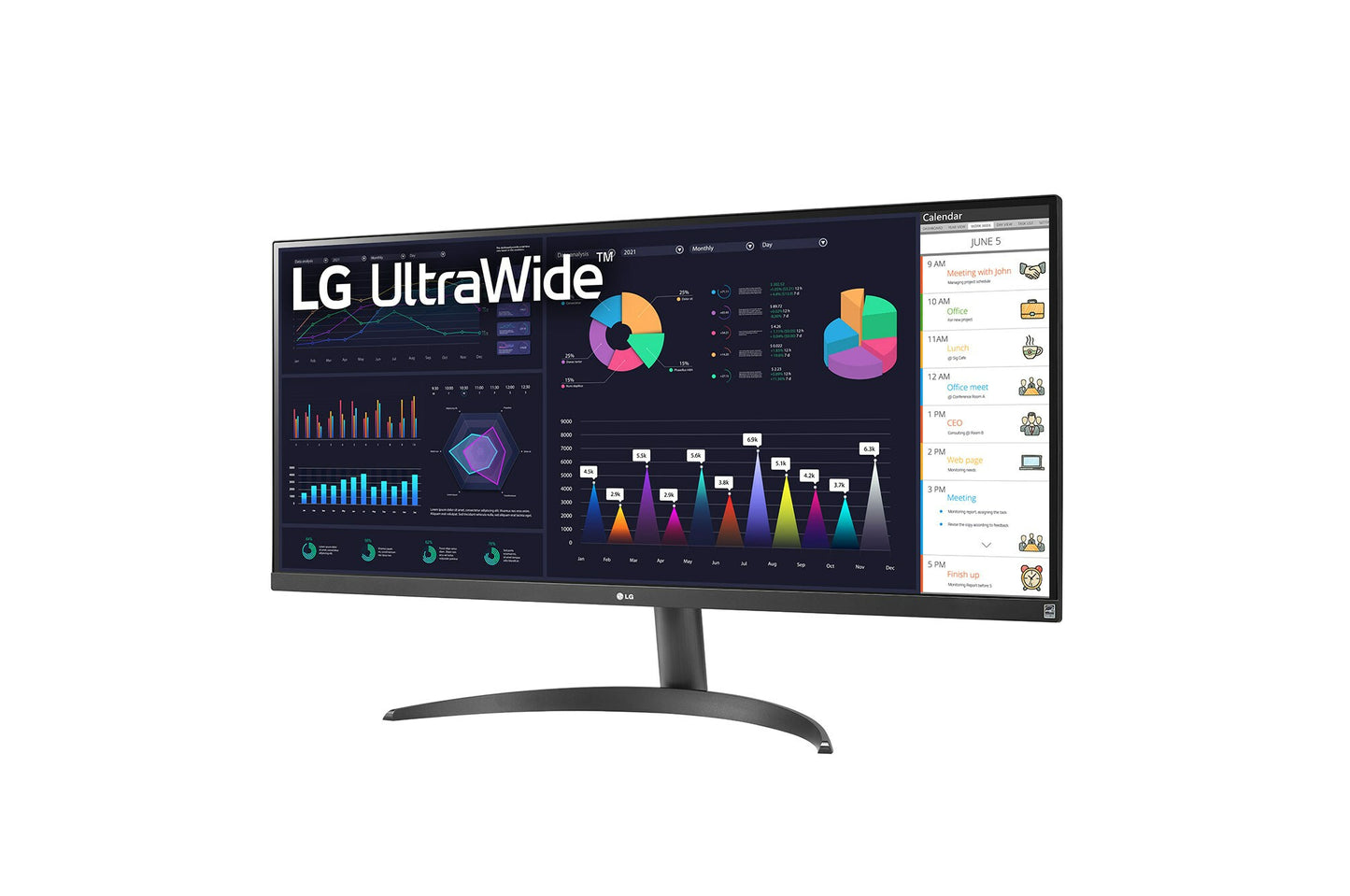 LG 34WQ500-B computer monitor 86.4 cm (34") 2560 x 1080 pixels UltraWide Full HD LED Black