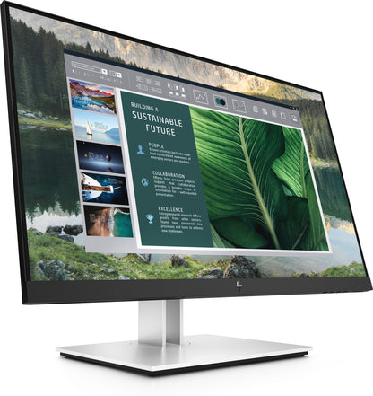 HP E24u G4 computer monitor 60.5 cm (23.8") 1920 x 1080 pixels Full HD LCD Black, Silver