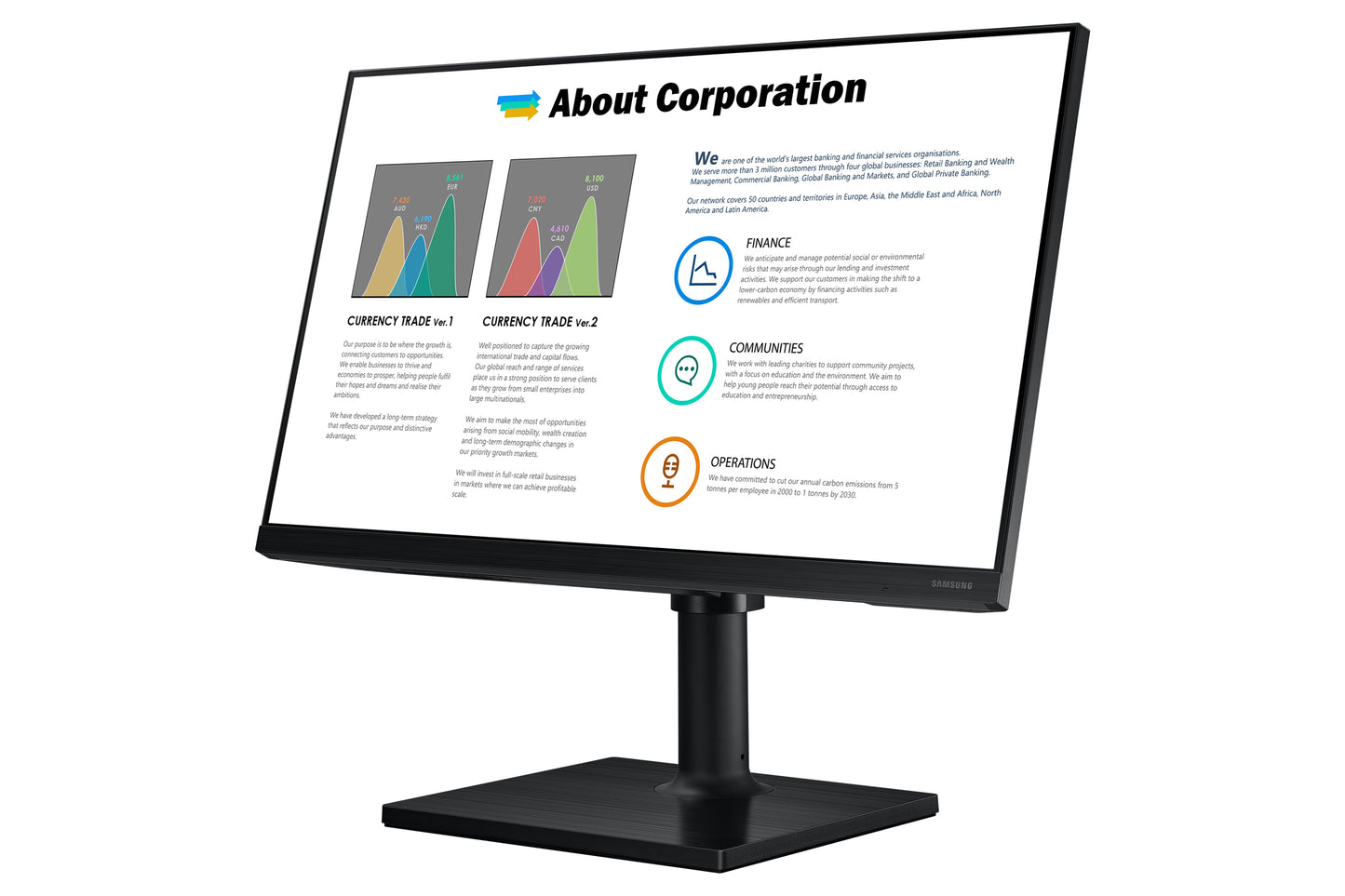 Samsung T45F computer monitor 61 cm (24") 1920 x 1080 pixels Full HD LCD Black