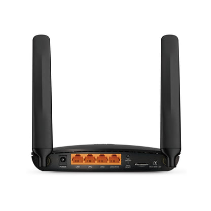 TP-Link Archer MR200 wireless router Fast Ethernet Dual-band (2.4 GHz / 5 GHz) 4G Black