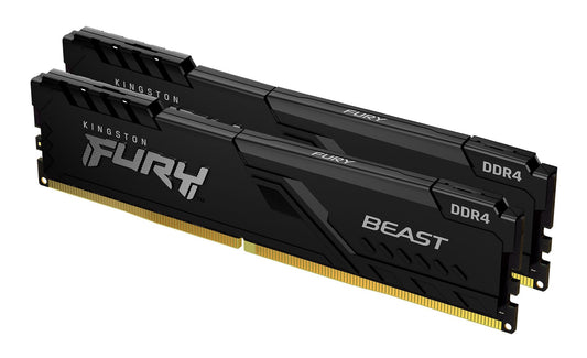 Kingston Technology FURY Beast 64GB 3200MT/s DDR4 CL16 DIMM (Kit of 2) Black