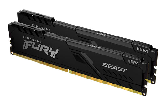 Kingston Technology FURY Beast 64GB 3600MT/s DDR4 CL18 DIMM (Kit of 2) Black