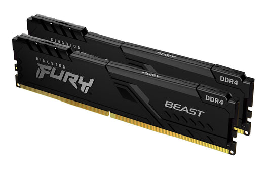 Kingston Technology FURY Beast 16GB 3600MT/s DDR4 CL17 DIMM (Kit of 2) Black