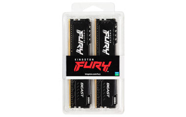 Kingston Technology FURY Beast 16GB 3200MT/s DDR4 CL16 DIMM (Kit of 2) Black