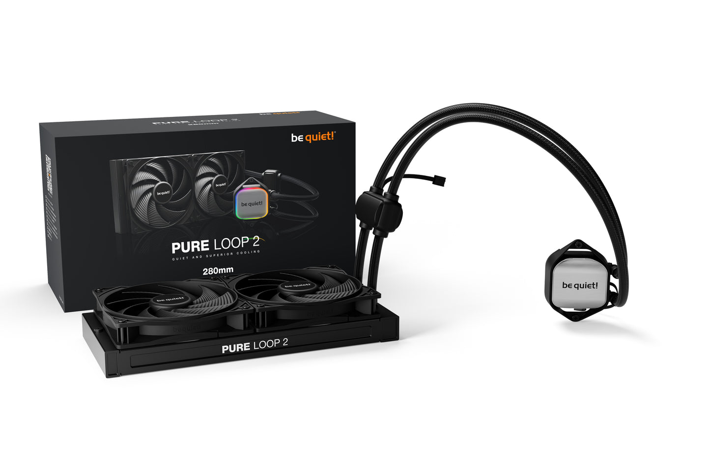 be quiet! Pure Loop 2 | 280mm Processor All-in-one liquid cooler 14 cm Black 1 pc(s)