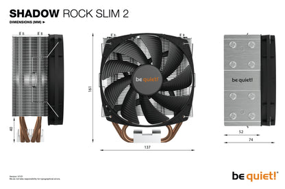 be quiet! Shadow Rock Slim 2 CPU Cooler