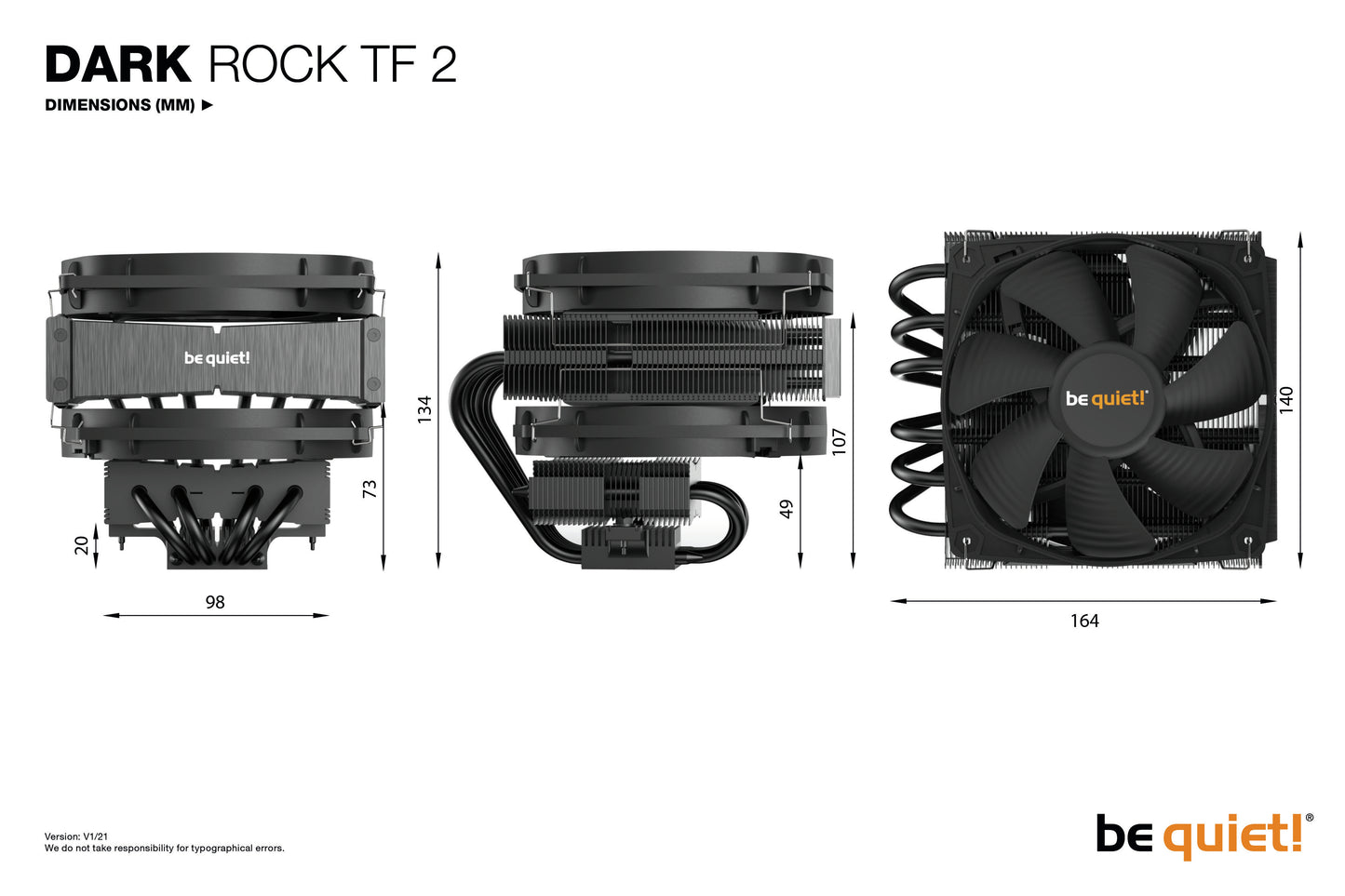 be quiet! Dark Rock TF 2 CPU Cooler