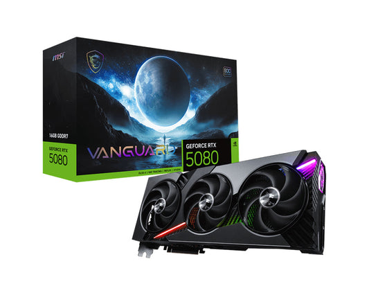 MSI GEFORCE RTX 5080 16G VANGUARD SOC graphics card
