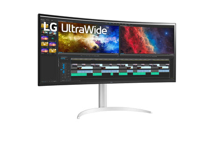 LG 38BQ85C-W computer monitor 95.2 cm (37.5") 3840 x 1600 pixels Quad HD+ White