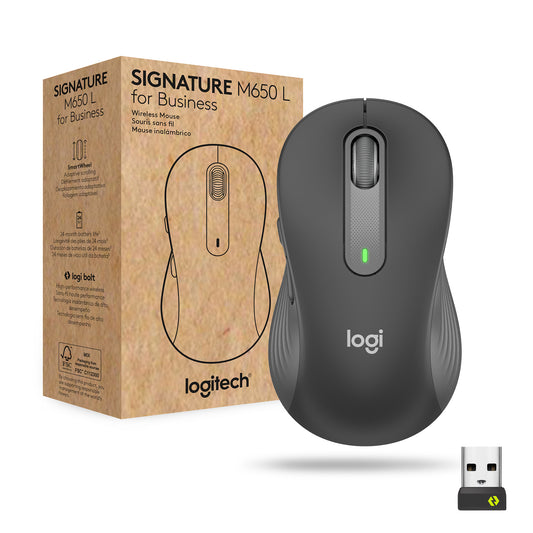 Logitech Signature M650 L Wireless Mouse for Business