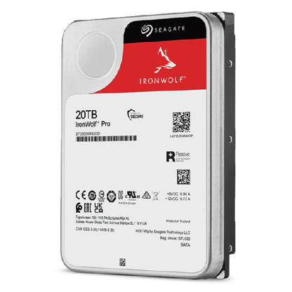 Seagate IronWolf Pro ST20000NT001 internal hard drive 20 TB 7200 RPM 256 MB 3.5"