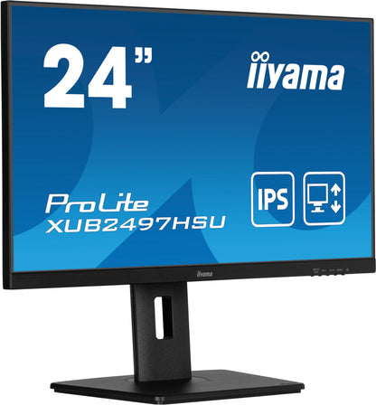 iiyama XUB2497HSU-B2 computer monitor 60.5 cm (23.8") 1920 x 1080 pixels Full HD LED Black